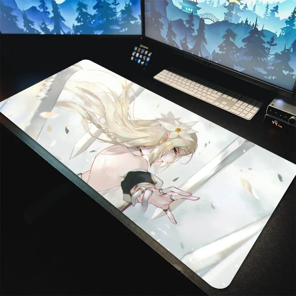 E_epic S_seven XL 1200x600 Mouse Pad 5mm Thicking Office Keyboard Pad  Large Gaming Compute Aesthetic Anti-slip Rubber Desk Mat