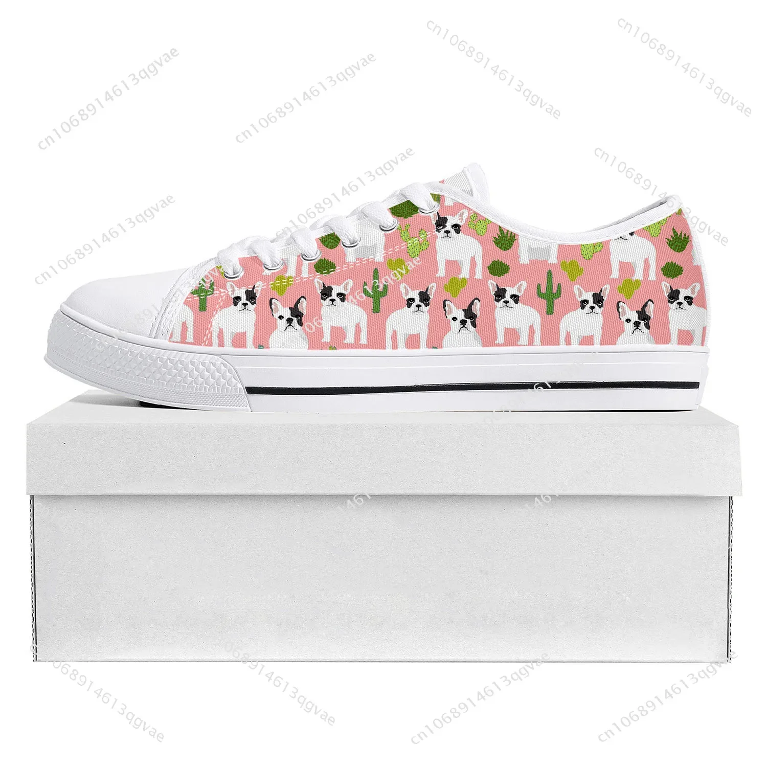 Boston Terrier Low Top High Quality Sneakers Mens Womens Teenager Tailor-made Shoe Canvas Sneaker Casual Couple Shoes White