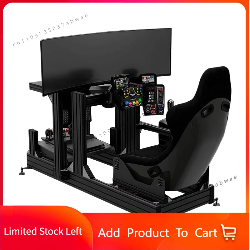Aluminum Profile 4080 Game Driving Simulator Steering Wheel Sim Racing Chair Sim Rig DIY Sim Racing Cockpit  No Seat Bracket