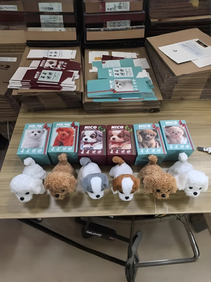 Simpatico cucciolo interattivo peluche giocattolo controllo vocale morbido peluche compagno regalo per bambini compleanno per bambini