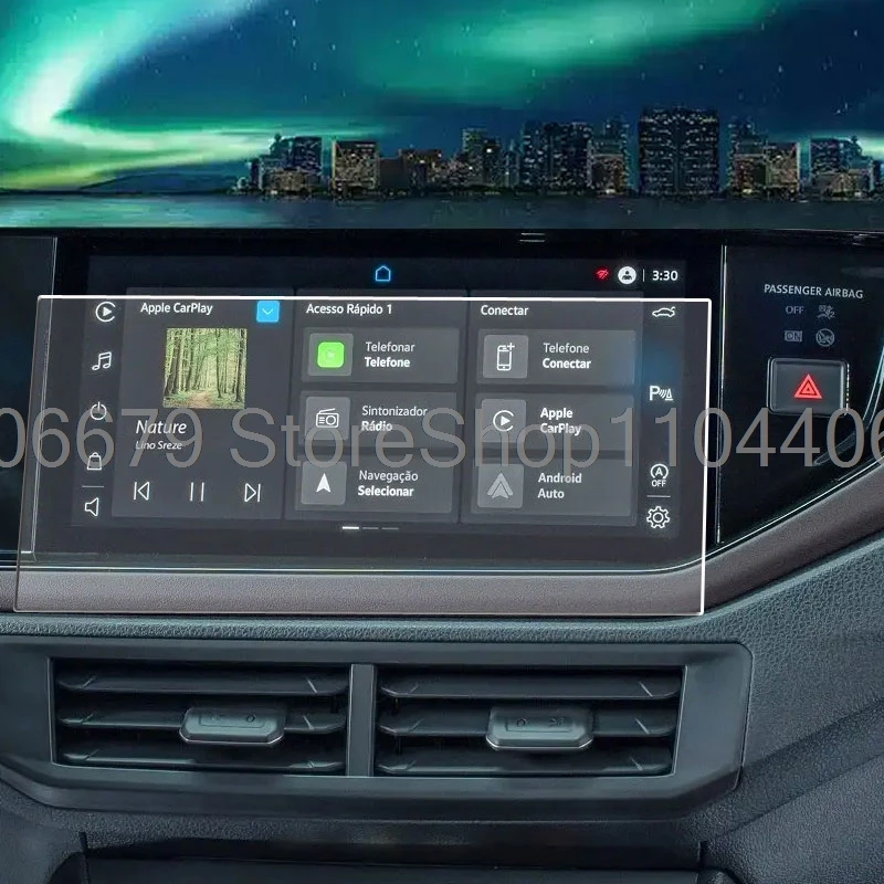 Para VW Volkswagen Virtus 2023 2024 10,1 pulgadas radio de coche navegación GPS portector navegación de coche Protector de pantalla de vidrio templado