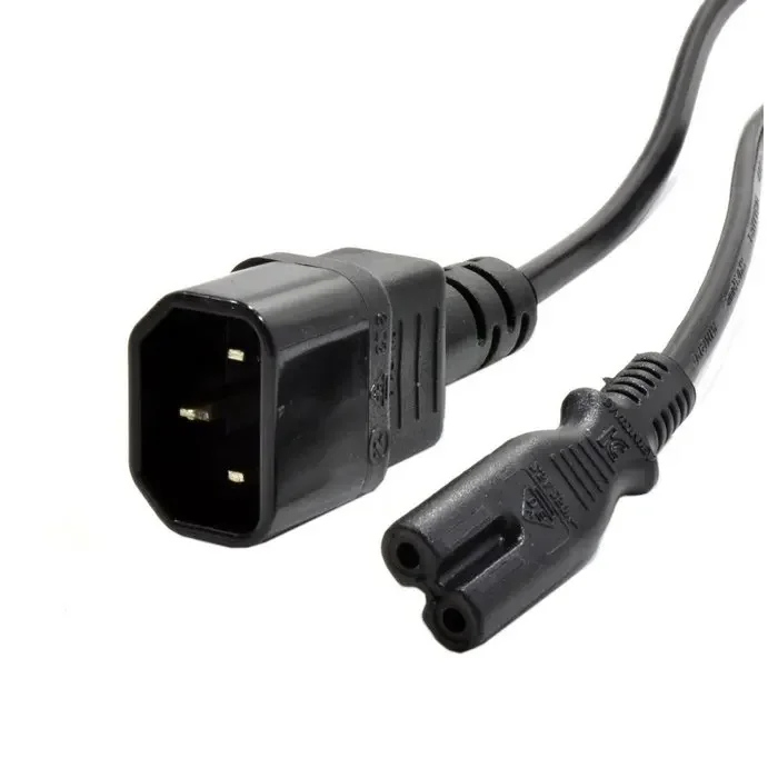 

Стандартная формованная розетка IEC 320 C14 к вилке IEC C7, кабель-адаптер переменного тока, 30 см