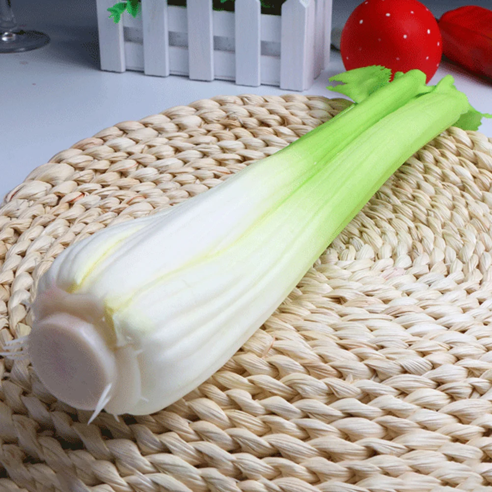 

2 шт., имитация сельдерея, реалистичный поддельный овощной декор, искусственное украшение для кухни, реквизит для демонстрации ресторана, обучающее фото