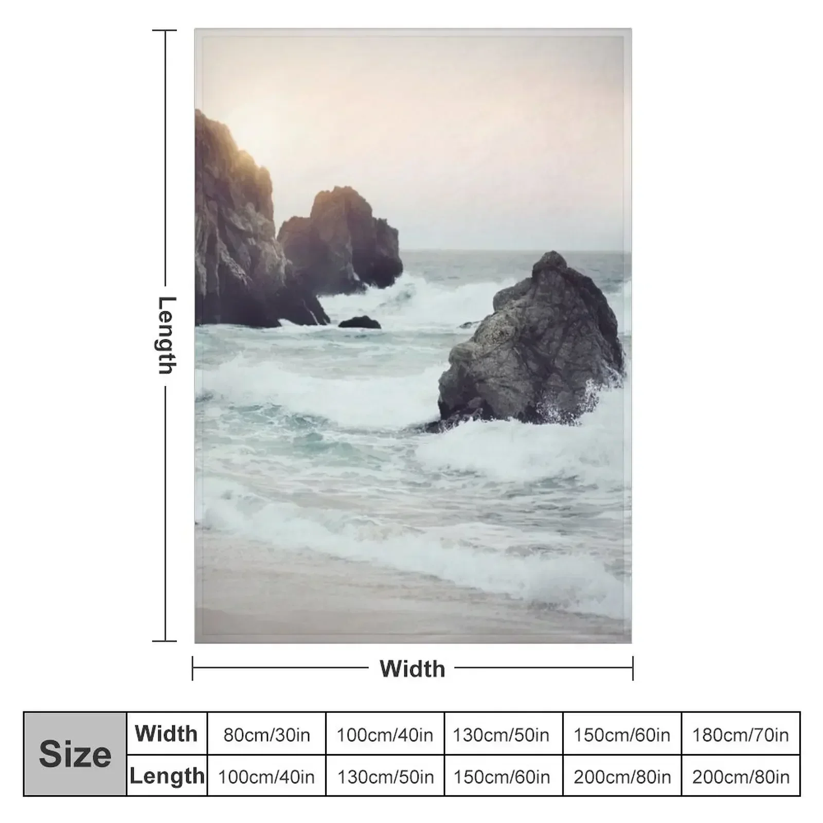 New West Coast Beach Throw Blanket Extra Large Throw christmas decoration Luxury St anime Travel Loose Blankets
