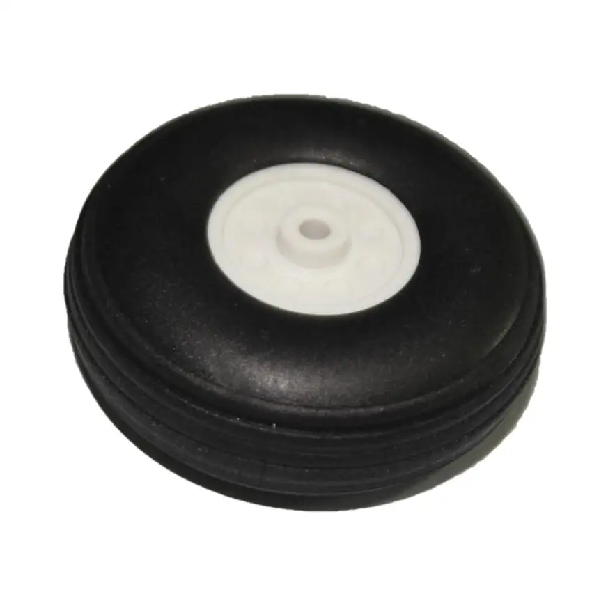 Pièces de rechange pour avion RC, modèles de loisirs, roue en PU, 4 pièces, trou D3 de 2.0 pouces, roue 50x17.5x3.1mm pour Double 4/6 roues, train d'atterrissage