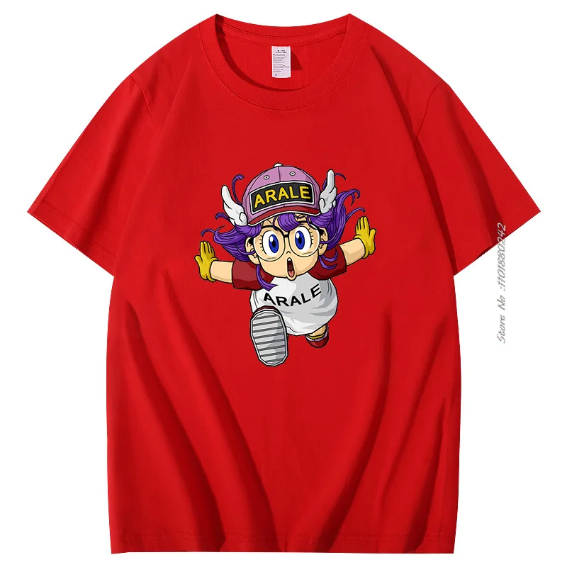 Japanese Anime Manga Arale Norimaki T-Shirt Unisex Loose-Fitting Tops Shirt Summer Fashion Short Sleeve T-Shirts Cotton T-Shirt