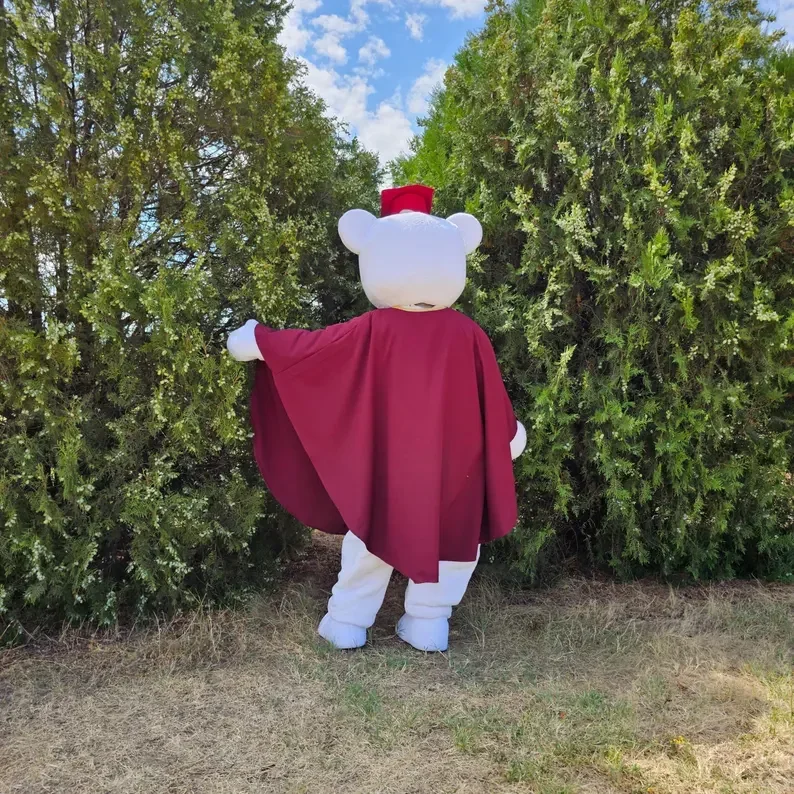 ملابس التخرج على شكل دب البكالوريوس للإعلان عن عرض أزياء حفلة كرنفال المشي - بدلة الدب