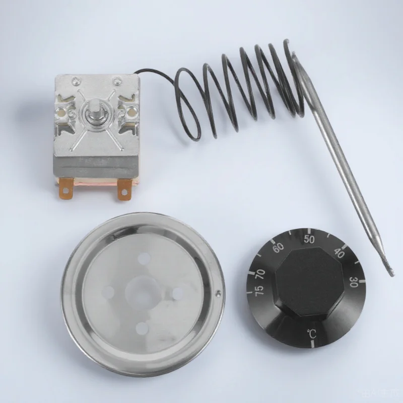 

Adjustable Thermostat 16A Mechanical Temperature -75 Degrees for Refrigerator Oven Fryer Heater Stove Capillary Range