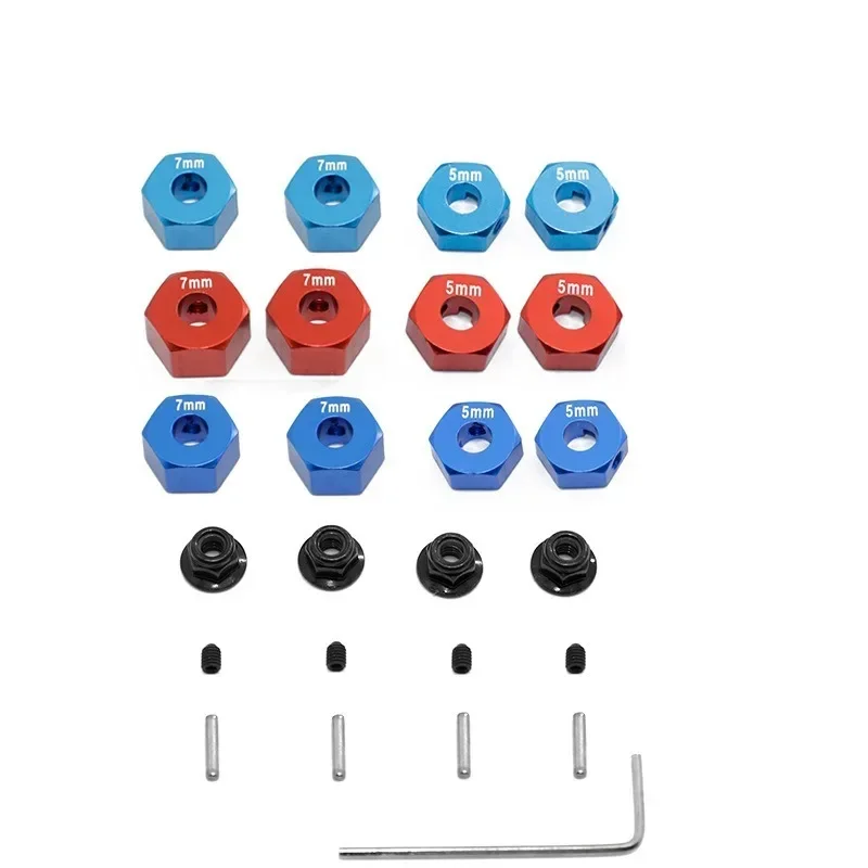 

Metal Hex Wheel Hubs Pins And M4 Flanged Lock Nuts Set For Trxs Slash 2WD 1/10 Upgrade Parts Replace 1654 3654