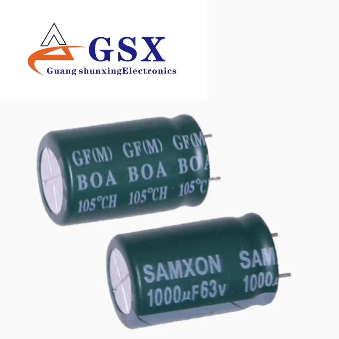 

10pcs Aluminum electrolytic capacitor 63v1000uf 16 * 25 Sanxin GF