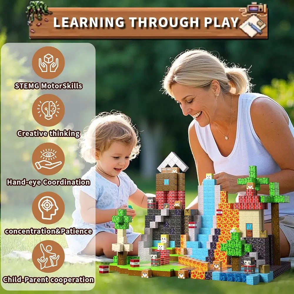 300-teiliges mehrfarbiges 3D-Baustein-Set, pädagogisches STEM-Konstruktionsspielzeug