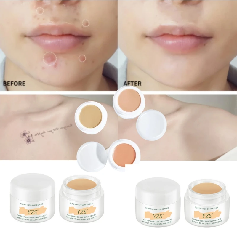 High Coverage Concealer Brighten Body Facial Cover Acne Marks Dark Circles Matte Foundation Skin Corrector Makeup Base