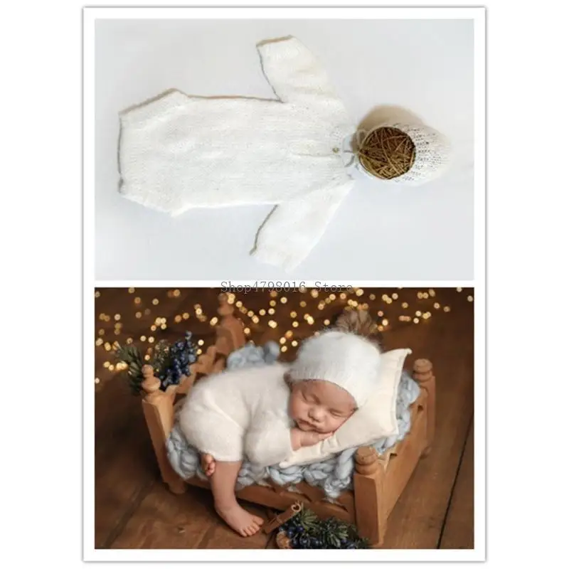 

Baby Lace Romper and Hat Outfits Newborn Girls Dress Costume Photography Props