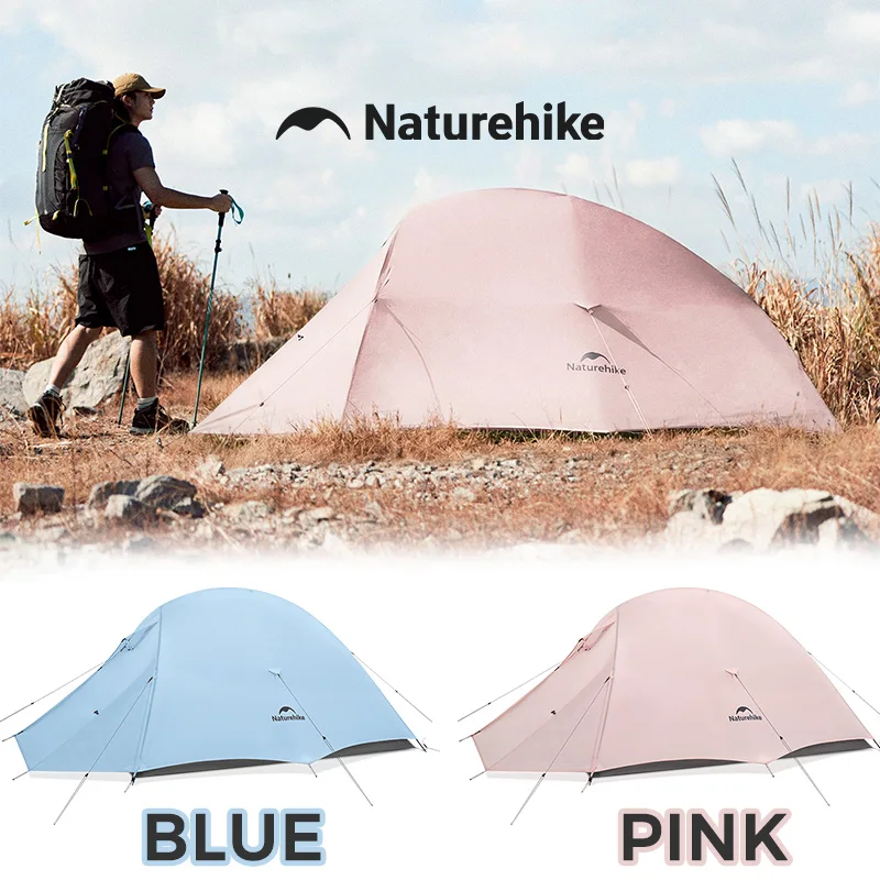 Naturehike Folding Hiking Tent Cloud Up Base/Pro 1 2 3 Person