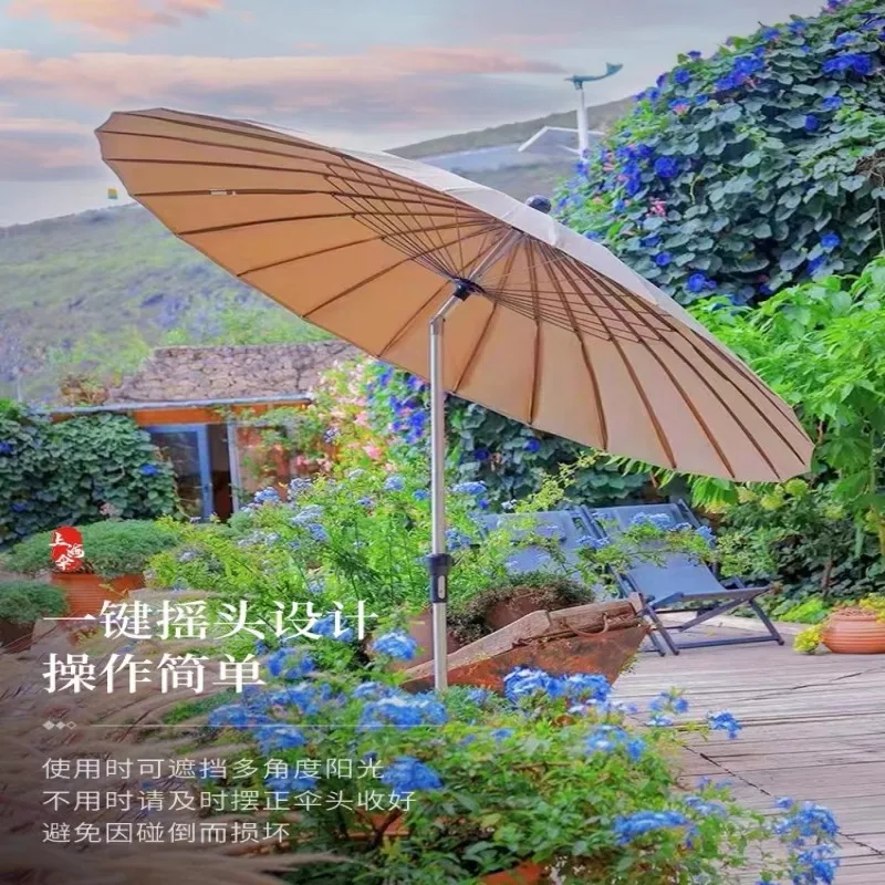 

Parasol Garden Umbrella Commercial Large Sun Umbrella Umbrella Roman Villa Balcony Garden Stall UV Protection
