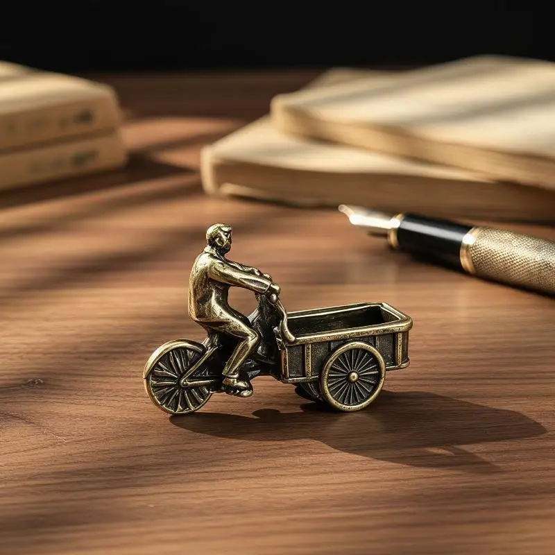 1/2/3/4/5Pcs Vintage Metal Tricycle Figurine Antique Finish Exquisite Detail For Home Decor Collection Gift