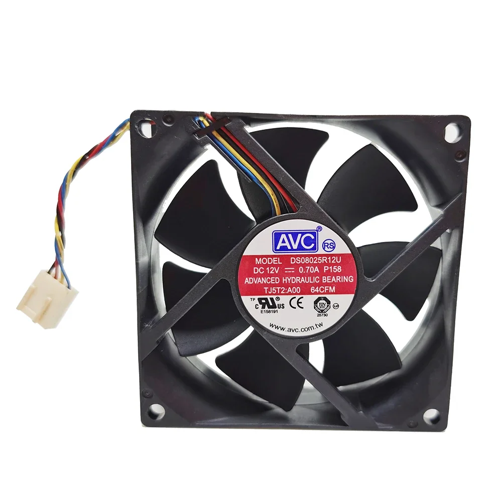 Untuk AVC fan 0TJ5T2 80mm kipas pwm 8025 8CM 12V 0.70A 64cfm kontrol kecepatan 80*80*25mm