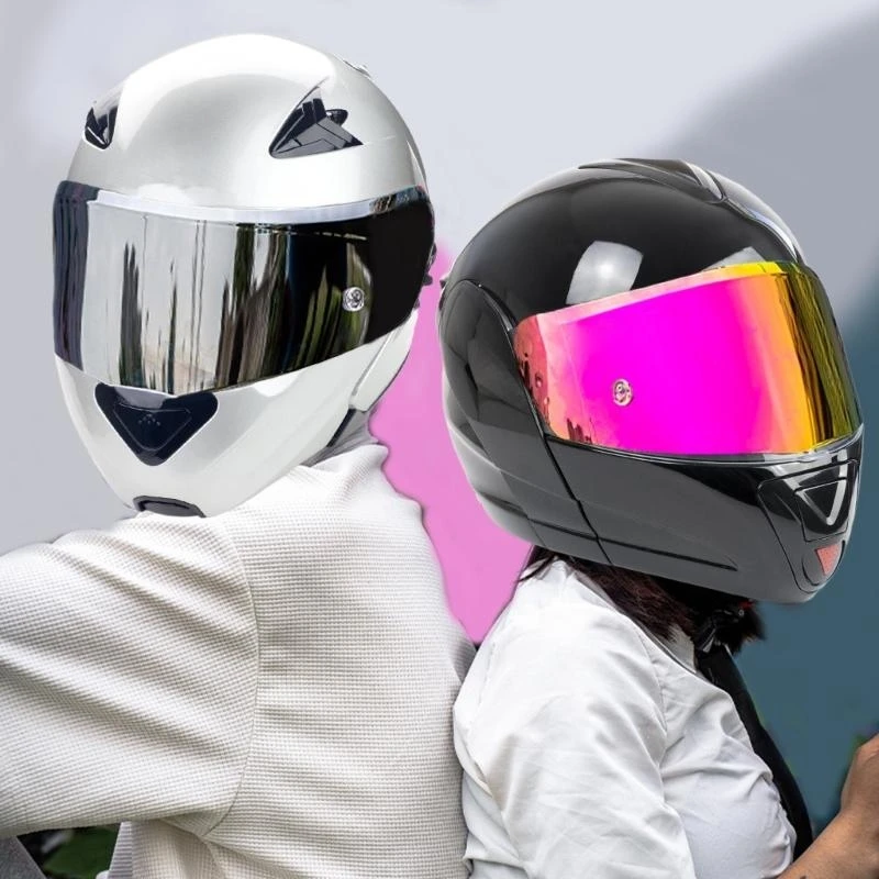 Face Sunshades for SOMAN Motorcycle Helmets Daily Commute Riding Protect Against UV & Debris Long Distance Rides X37F