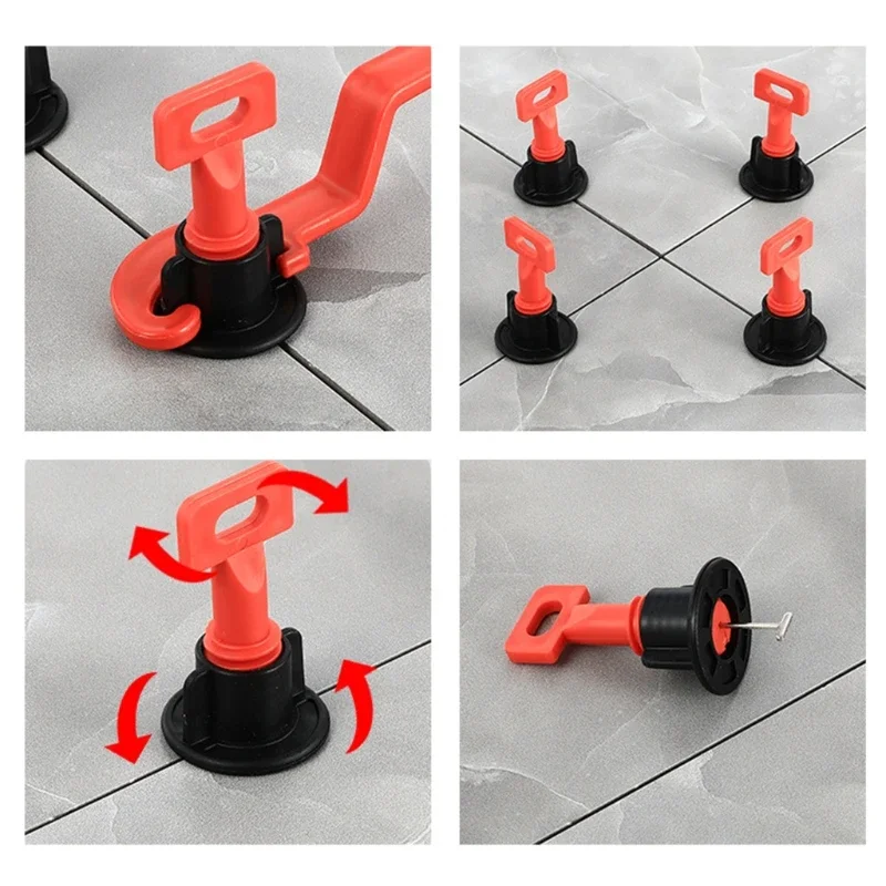 Tile Leveling System 50 Pieces Tile Leveling Steel Needles 0.9mm 1.5mm for Kitchen Living Room Tile Leveler Installation