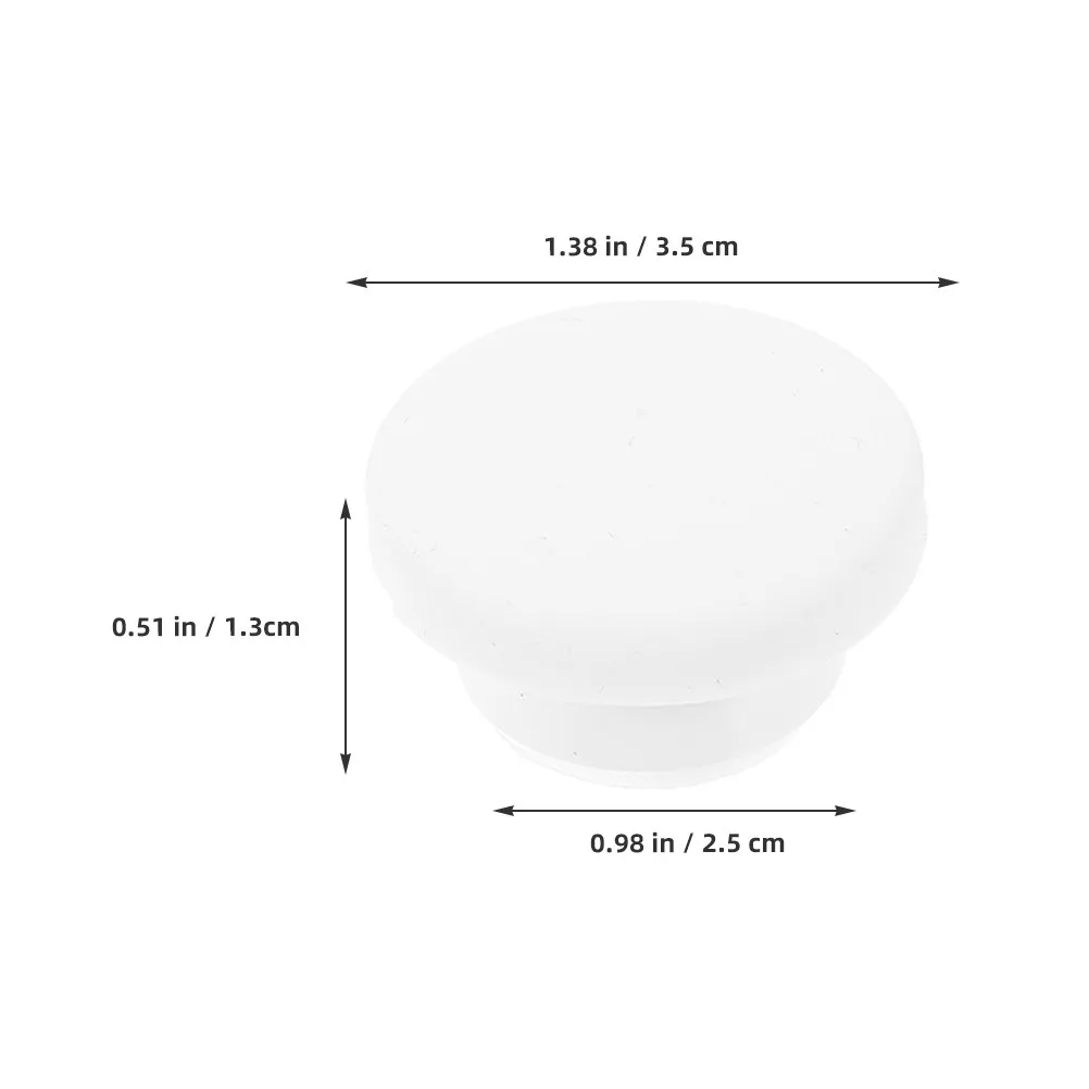 10Pcs Bathroom Sink Overflow Drain Cover White Plastic Round Seal Caps for Washbasin Bathtub Overflow Hole Stopper
