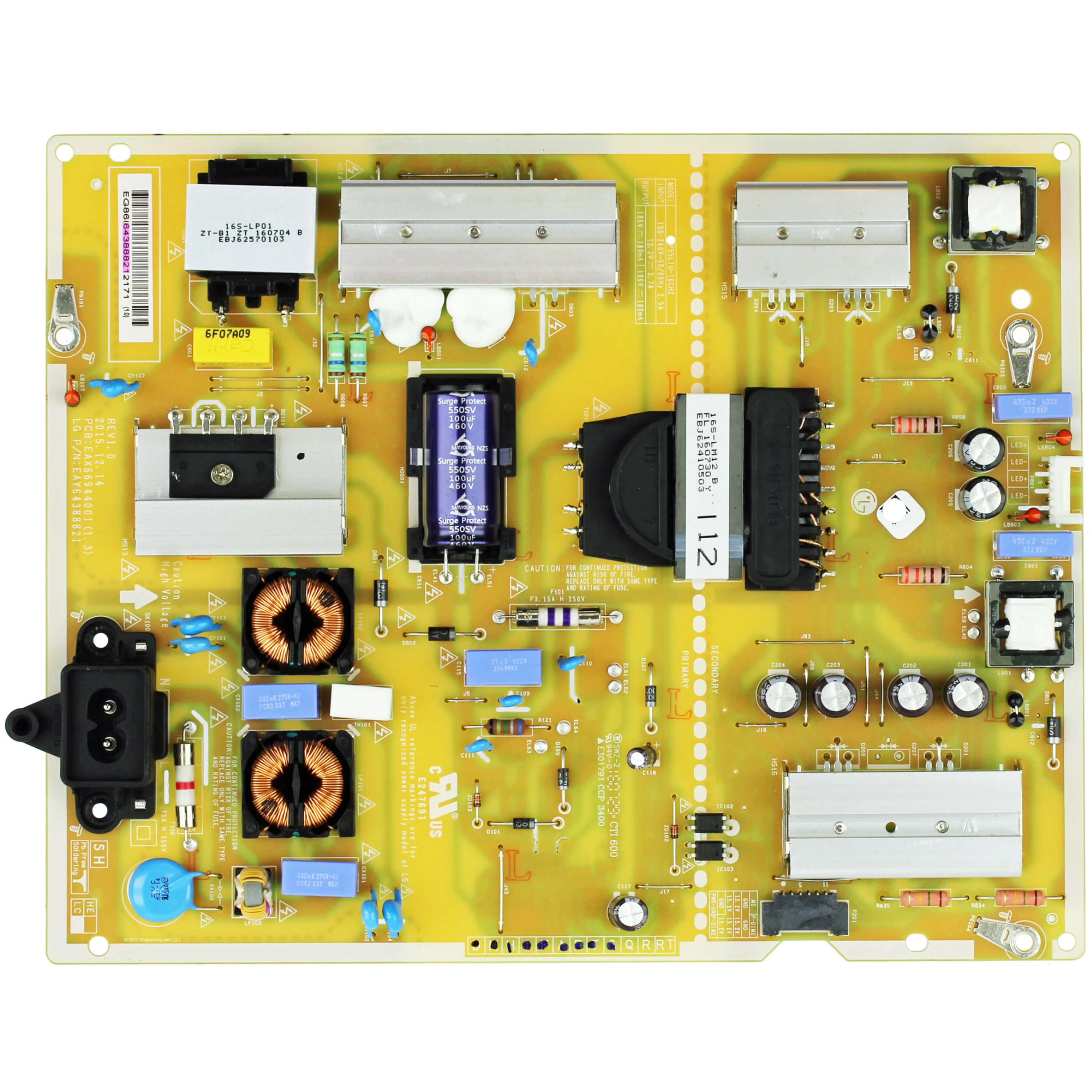 

Power Supply/LED Driver Board EAX66944001(1.3) EAY64388821 LGP55LIU-16CH2 for 55UH6030-UC 55UH6090-UF 55UH6150-UB 55UH615A-UC