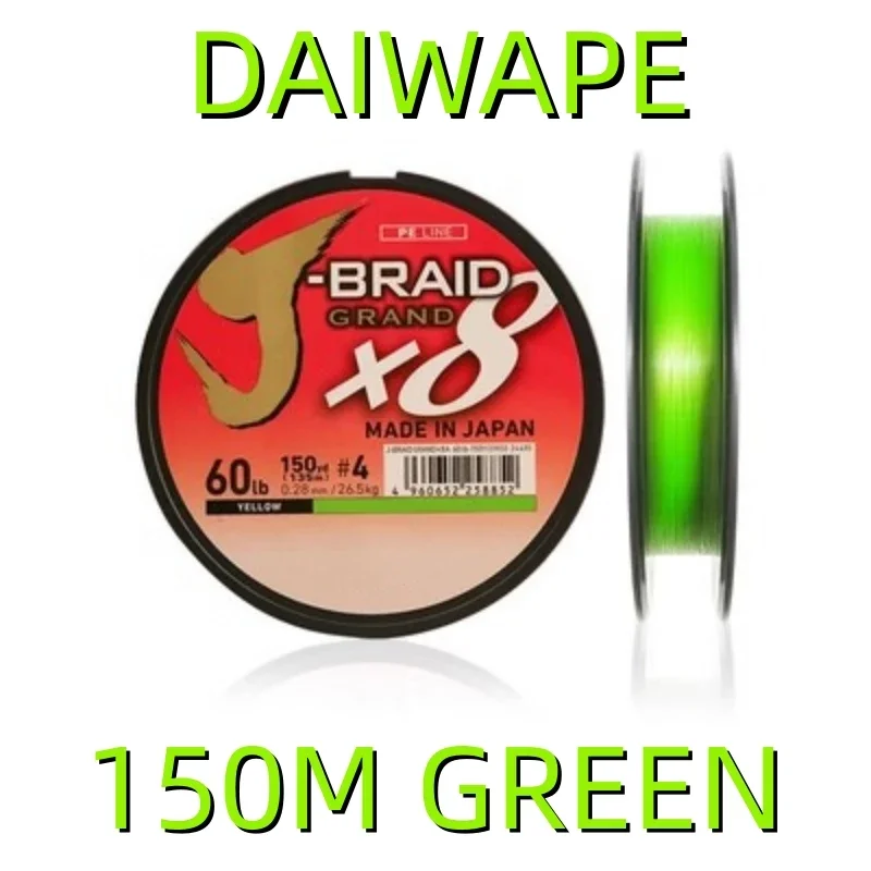 DAIWAPE 500M Japan PE Line Color Green PE Fishing Line Sub-line Sea Fishing Boat Fishing Strong Tension