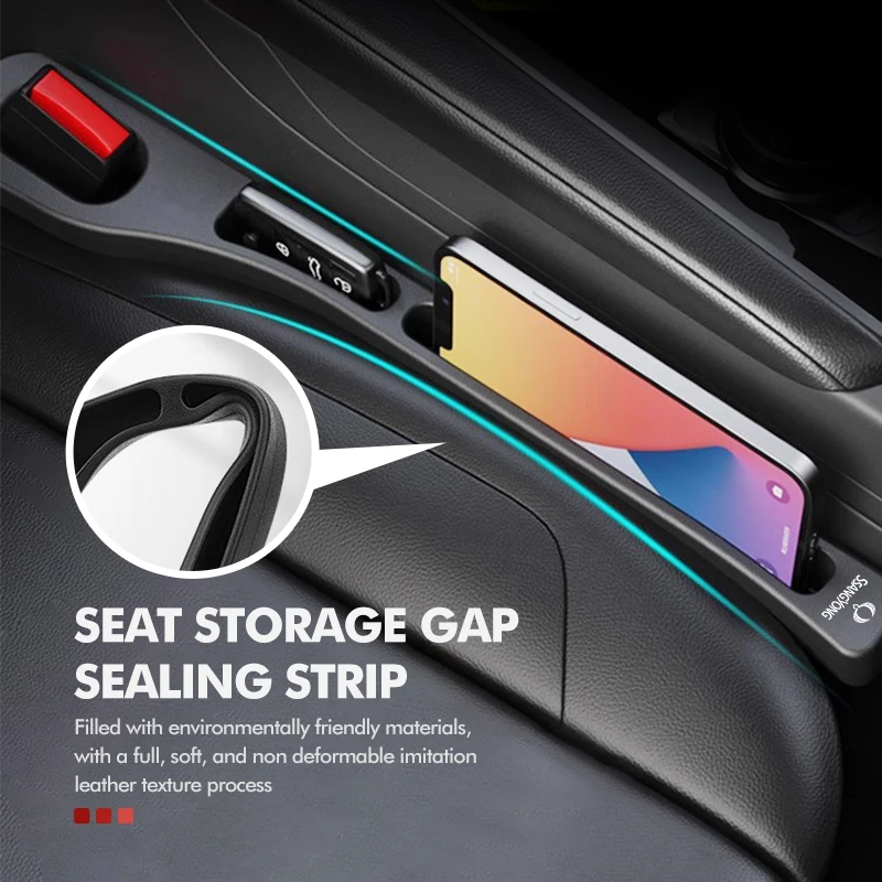 For SsangYong Car Seat Gap Filler Side Seam Plug Leak-proof Sealing Strip Musso Rexton Torres Kyron Actyon Tivoli Rodius