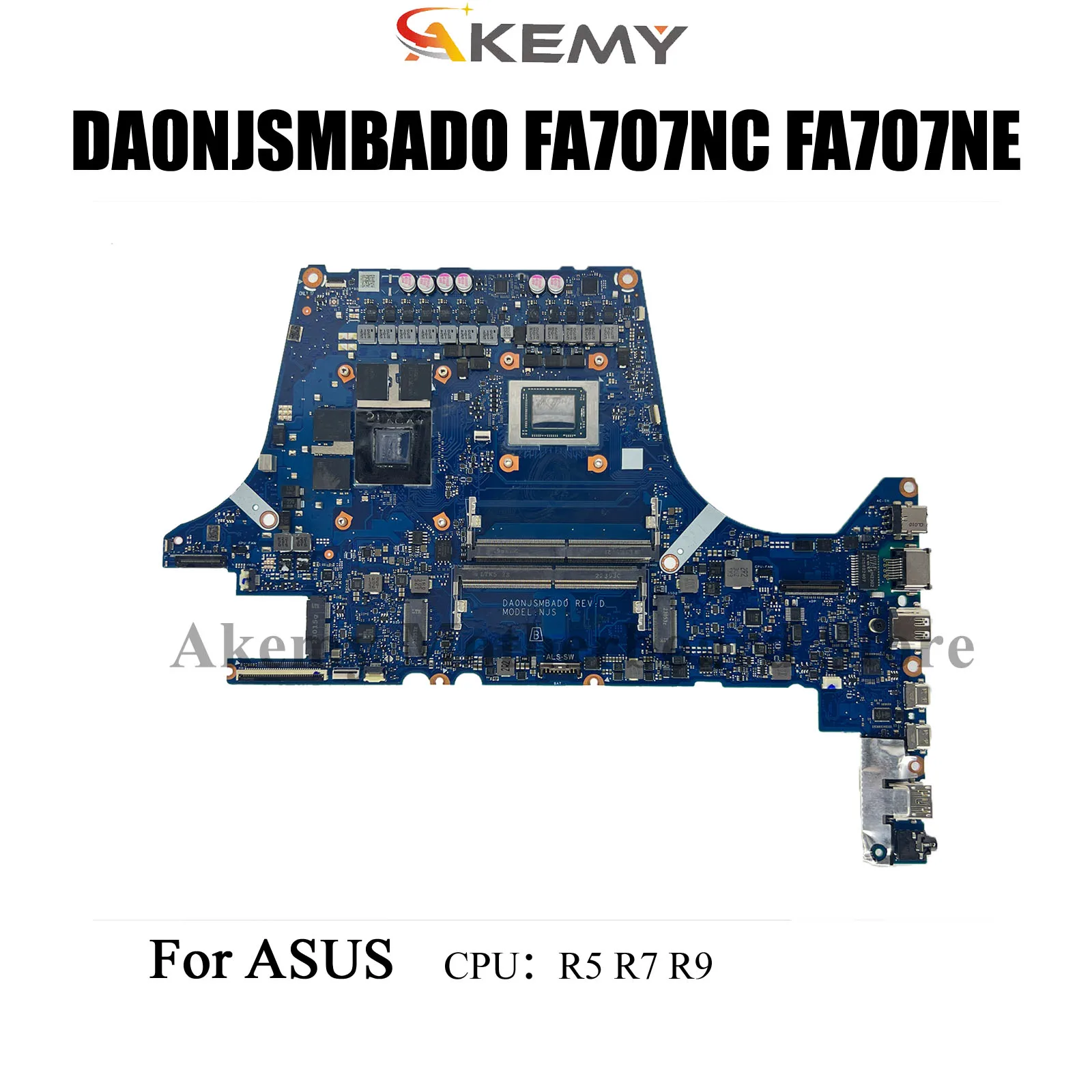 

FA507NV Laptop Motherboard For TUF Gaming FA507NU FA707NU FA707NV FA507NUR FA507NVR Mainboard W/R7-7735H RTX4050 RTX4060