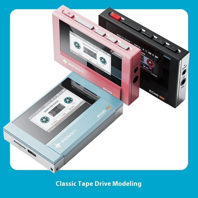 FiiO Snowsky ECHO MINI Leitor de Música Portátil Lossless Bluetooth Tela Colorida Dinâmica UI Longa Endância Personalizado Mini MP3