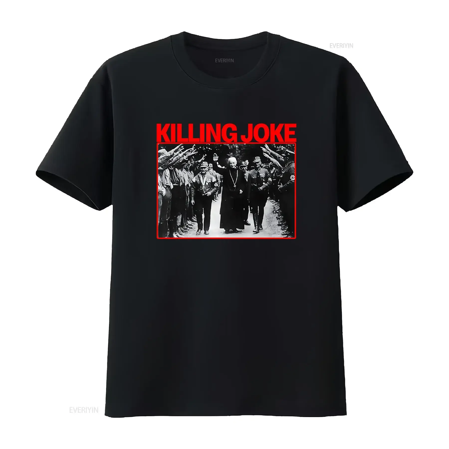 KILLING JOKE Vintage Inspired Pope Black T Shirt Small Retro Design High Quality Print Perfect for Unique Fashion Statements