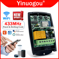 Universal 433MHz Tuya WIFI Garage Door Remote Control Opener Receiver 433.92MHz Smart Switch Module Controller Relay Receiver