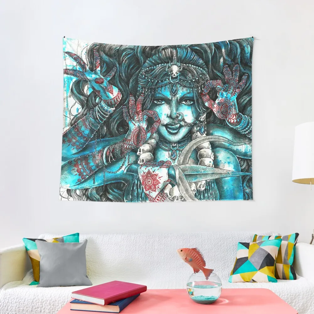 Goddess Kali Tapestry Room Aesthetic Decor Aesthetic Room Decor Korean Aesthetic Tapestry Aesthetic Room Decor