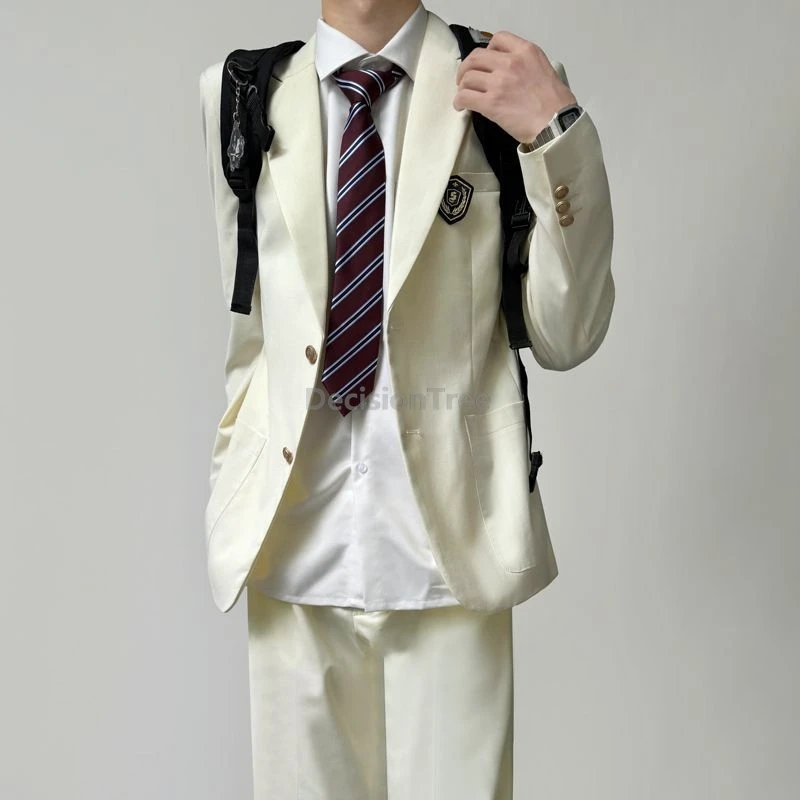 Uniforme DK d'académie de style japonais classique pour garçons, ensemble de vêtements quotidiens pour campus, uniforme scolaire populaire à la mode (sans chemise ni cravate), 2025