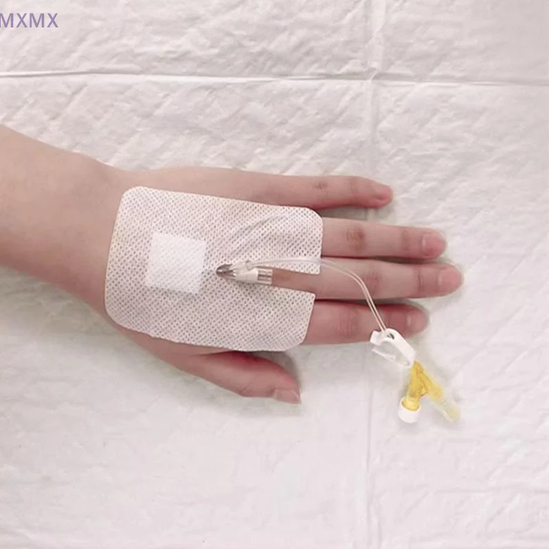 

5/10/15PCS 6*8cm U Type Self Adhesive Wound Dressing Spunlace Dressing No Sterile IV Cannula Fixed Dressing Non Woven Film