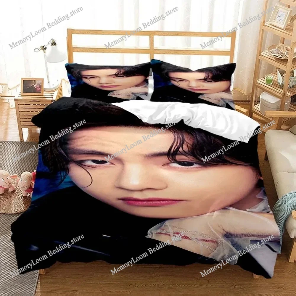 

Fashion Men's Top Tier Singer Printed Bedding Set for Youth Queen Bedding Set Quilt Cover Customized Bedding Set for Youth