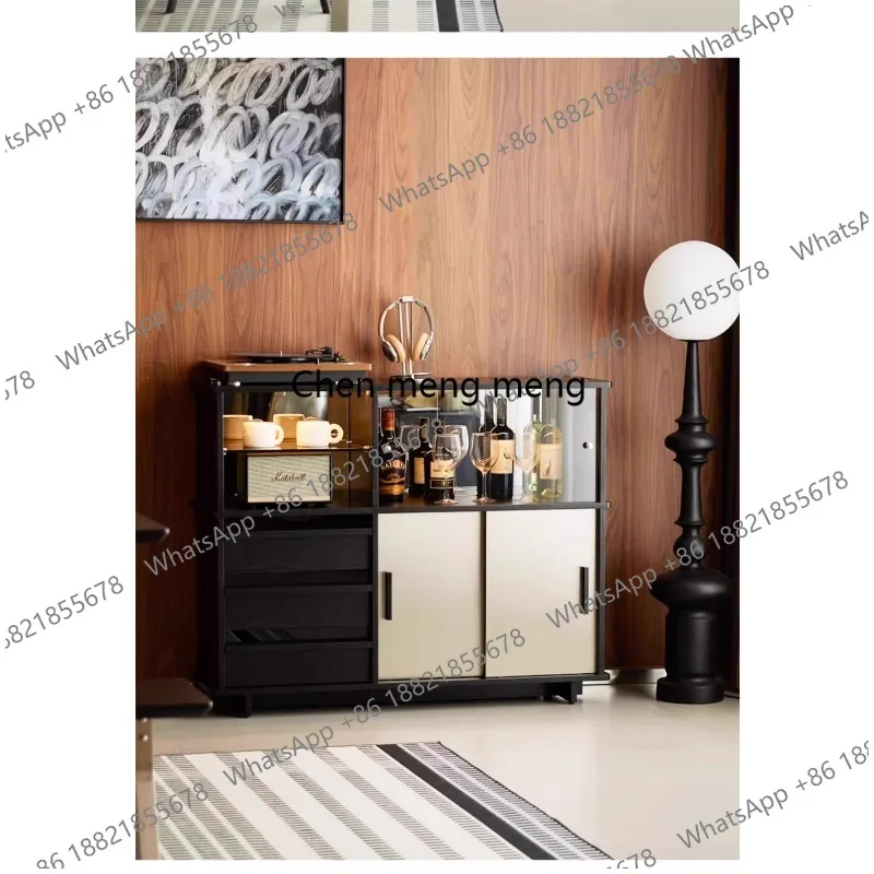 Ash sideboard simple small apartment home living room against the wall storage display