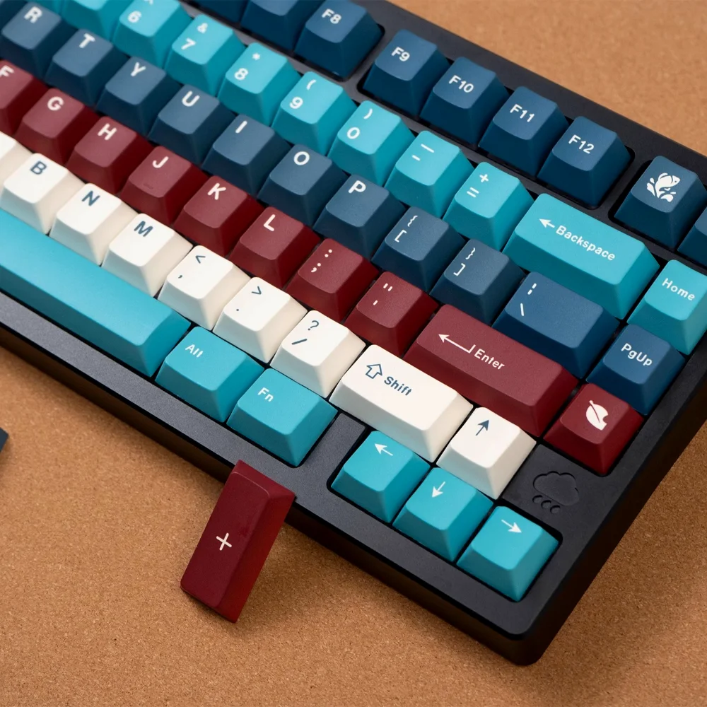 

131 Key Benxi Lake Themed Keycap Set Cherry Keyboard Keychain Compatible with 60/64/84/98/108 Mechanical Keyboards