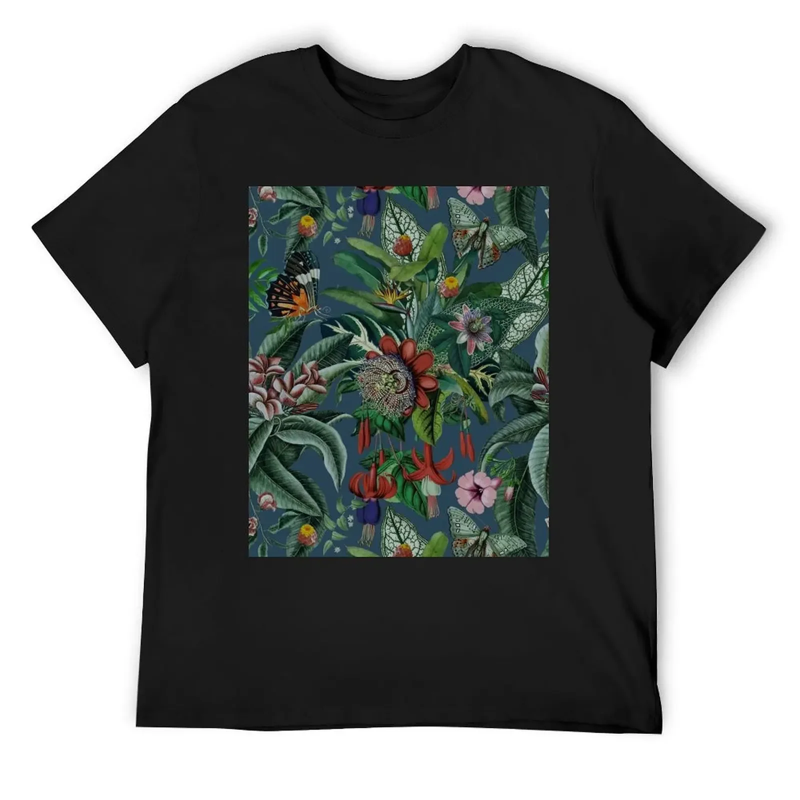 

Midnight Rainforest I T-Shirt funny shirt cotton Clothing korean fashion t shirts for men cotton