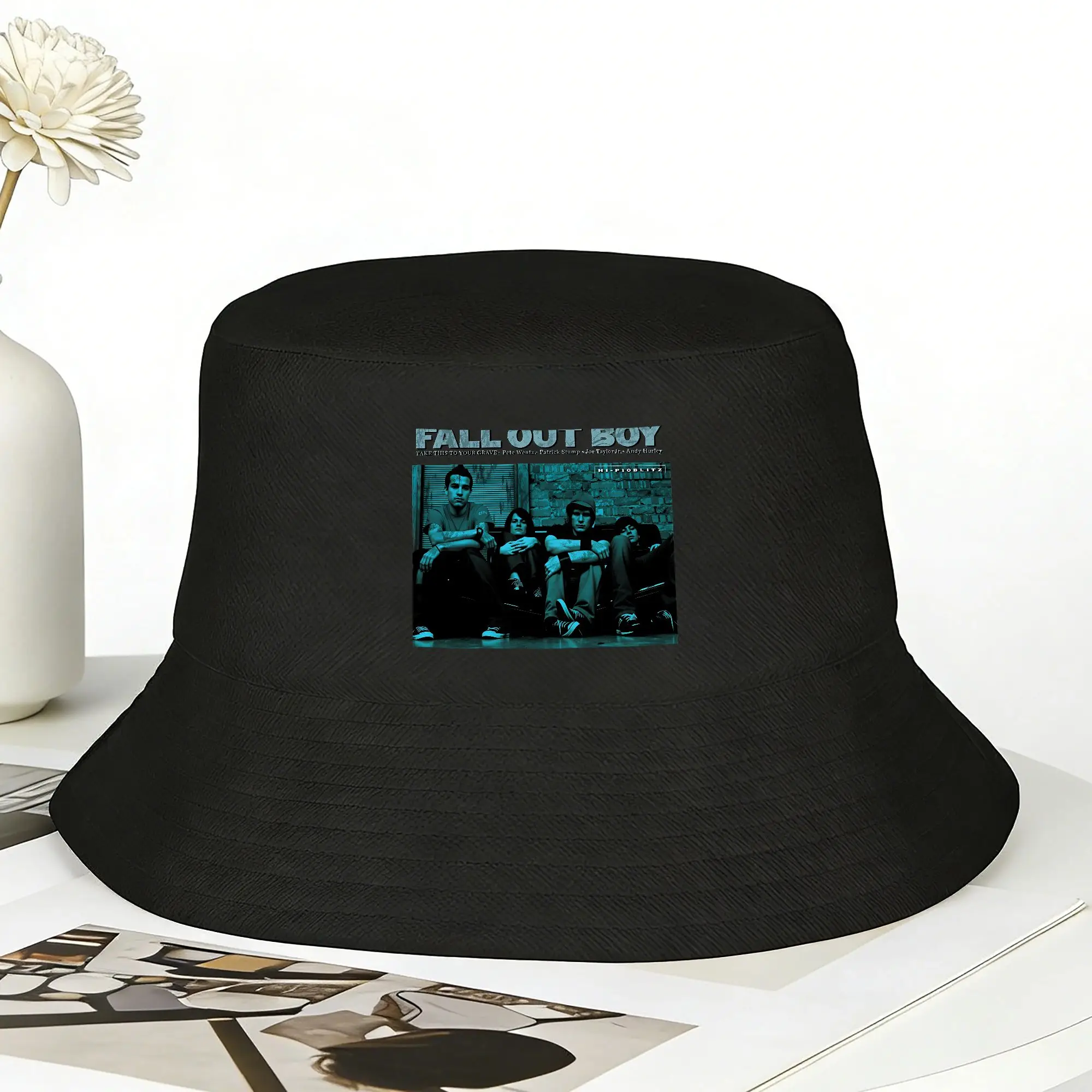 Fall Out Boy Bucket Hat Spring  Retro Fisherman Hats For Unisex Personality Hunting Caps Outdoor Pattern Sun Hats