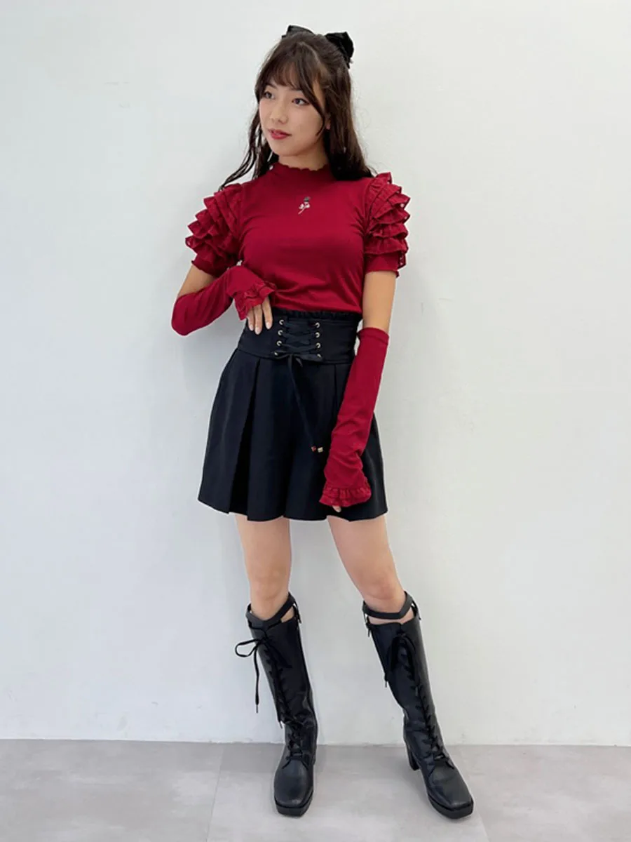 

High Waist Plaid Color Elastic Waist Skirt Pants Faionable Japanese Sle Versatile Casual Pants for Women