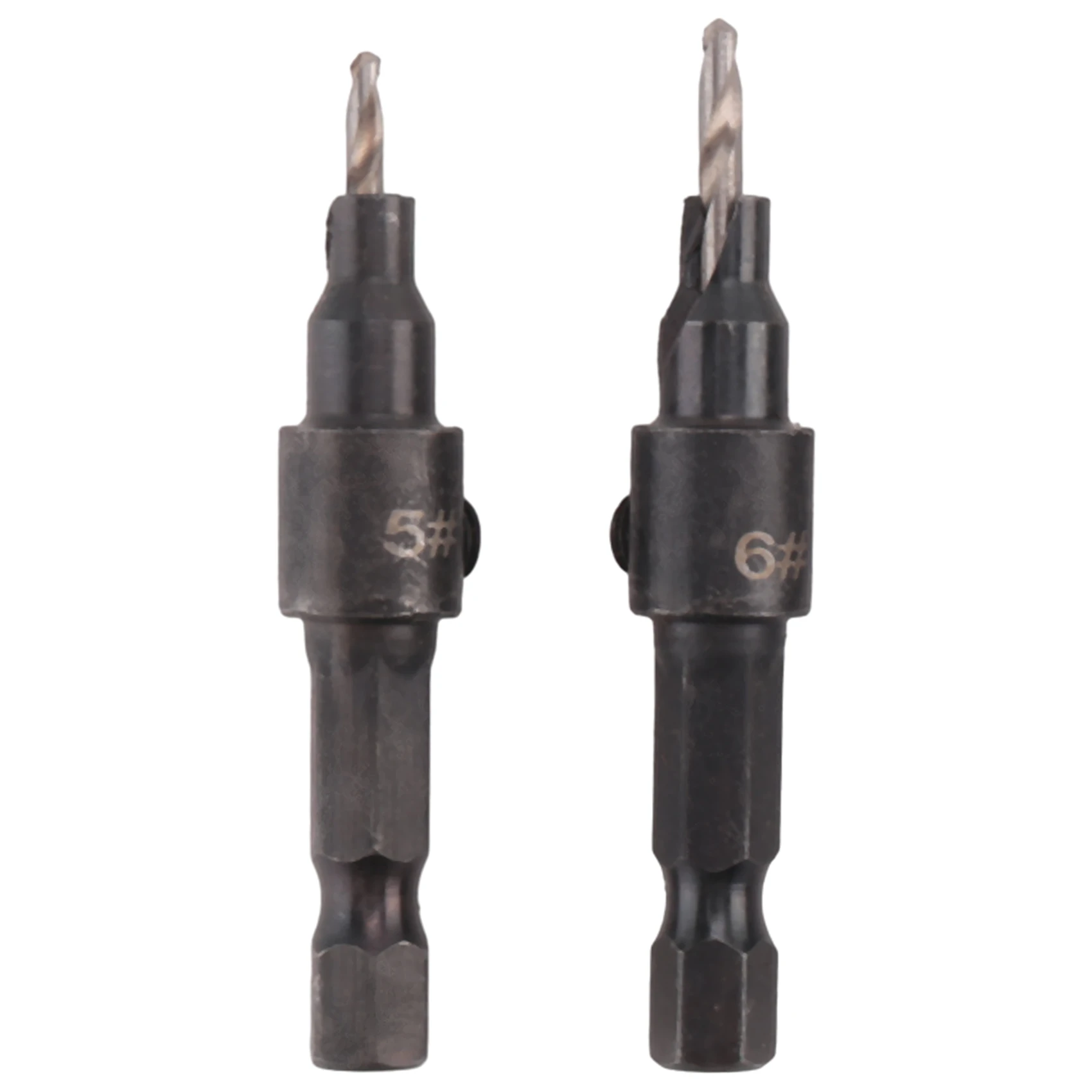 DT75BG 5Pcs Woodworking Hole Opener Set Hexagon Screw Hardware Tools Countersink Drill Countersink Drill Awl Drill Hole Reaming