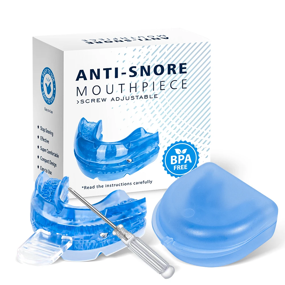 Anti Snoring Mouth Guard Improve Sleeping Adjustable Snoring Mouth Guard Anti-Apnea Teeth Bruxism Stop Snoring Device Mouthpiece