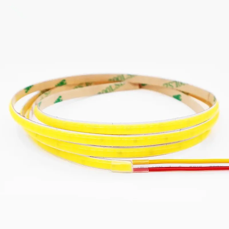 5V 12V 24V CCT COB Strip Light 2700K-6500K LED Tape Double colors 3 colors Changeable 5mm Width PCB Ultrathin Ultrafine Ribbon