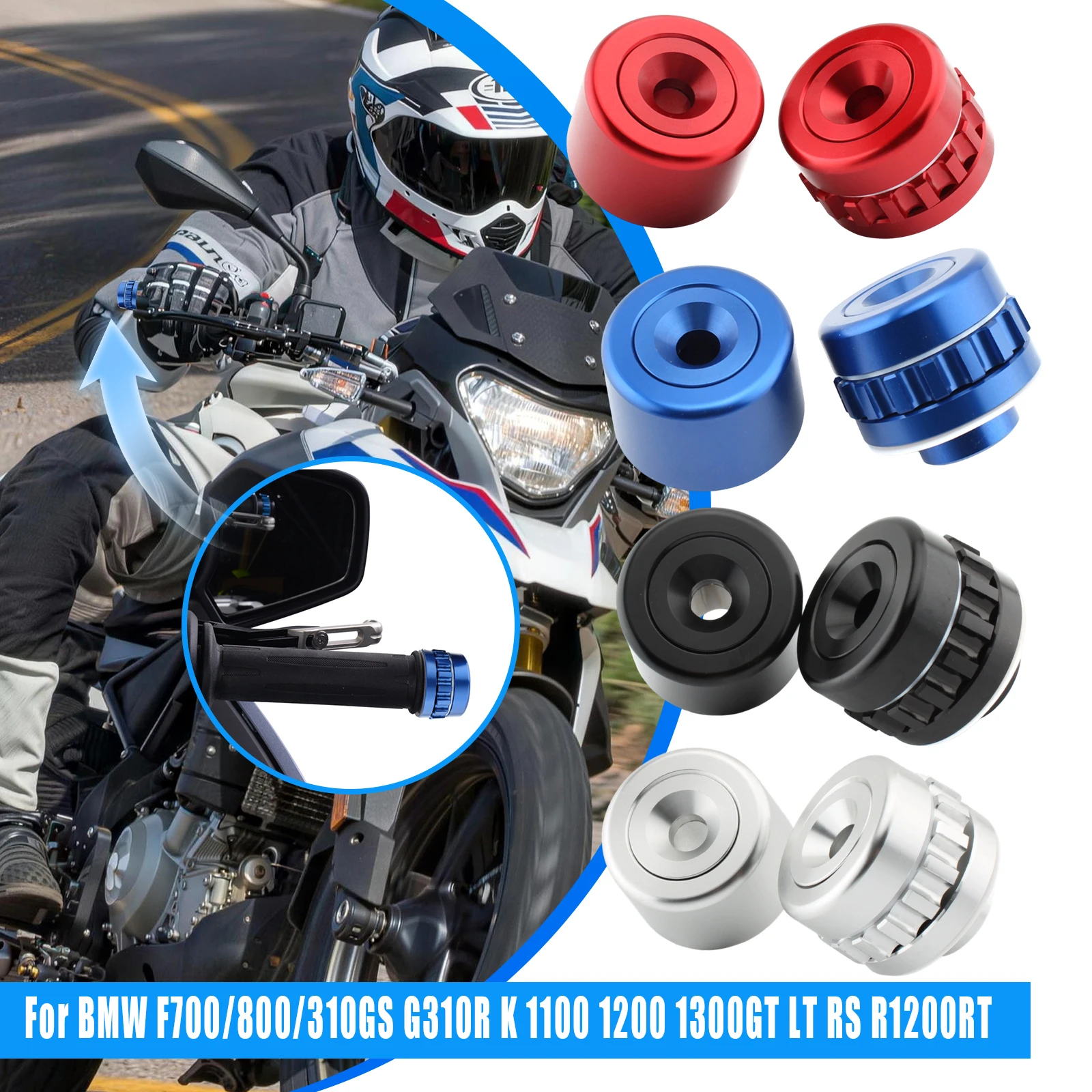 

1 Pair CNC Aluminum Cruise Control Throttle Lock Handlebar End Plug Modified Parts For BMW F800GT F800GS F850GS R1250GS S1000XR