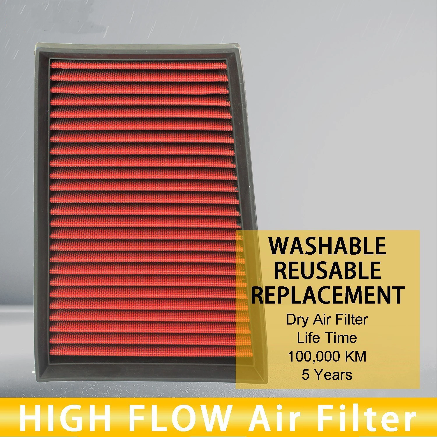 High Flow Air Filter For Nissan Qashqai X-Trail Dualis 1.6L Renault Koleos 2.0L Sport Car Cold Air Intake Filter OE 16546-JD20A