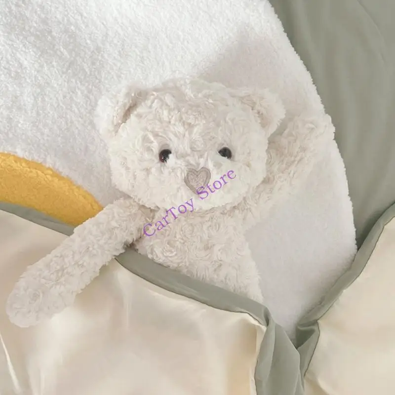 Lovely Bear Plush Toy Animal Doll Decorative Stuffed Bear for Couch Car Cuddly Toy for Adult Stress Relieve