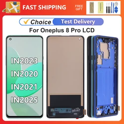 For OnePlus 8 Pro 6.78''Tested 1+8Pro IN2023 IN2020 IN2021 LCD Display Touch Screen Digitizer Assembly Replacement