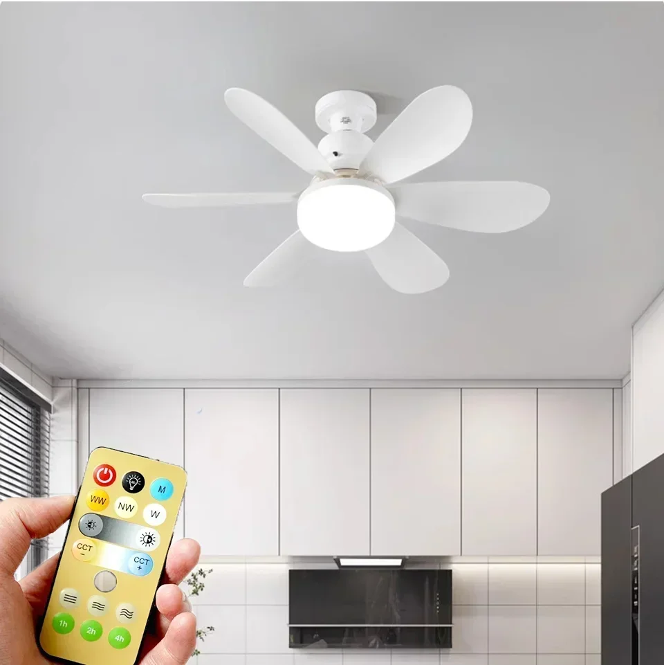 

Fan Light LED Ceiling AC89-265V 30W 40WTricolor Dimming Ceiling Light Remote Control Decoration For Living Room Home