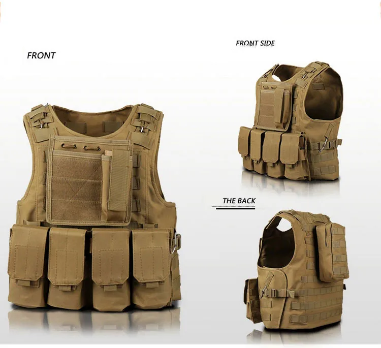 Multi-Function Tactical Caça Vest, Militar Airsoft Assalto Gear, Roupa impermeável, Combat Vest, Ao ar livre