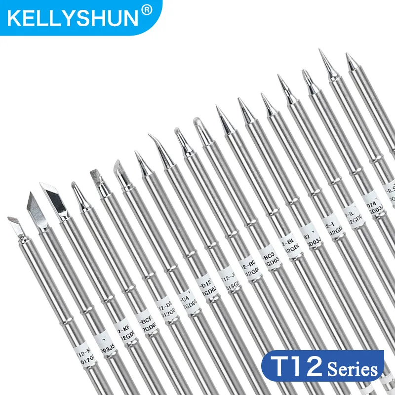

T12 Assorted Soldering Iron Tips Set for Precision Welding & Electronics Repair Welding Station Universal